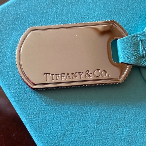 New Tiffany & Co Leather Hangtag Bag Charm with Box - Picture 3 of 5